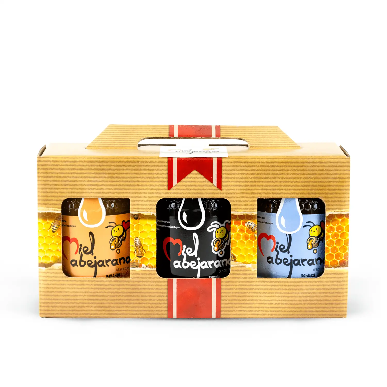 Estuche MIEL ABEJARANA especial regalo 3 unidades a combinar * miel para regalar 100% origen España