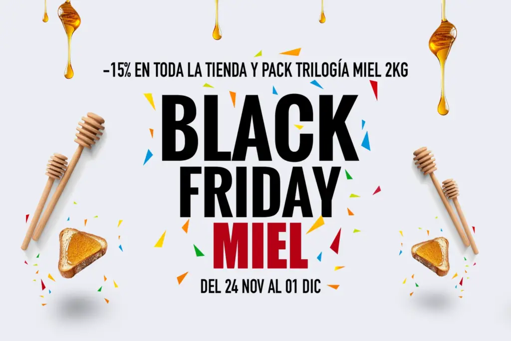 Black Friday Miel 2025 de Miel Abejarana con oferta especial en miel pura y promociones exclusivas.